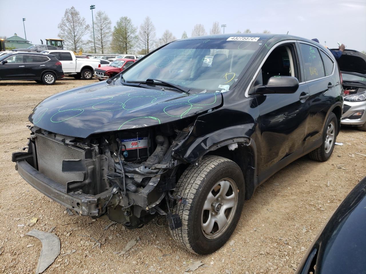 Photo 2 from auction – 2016 HONDA CR-V LX with VIN 5J6RM4H35GL013993