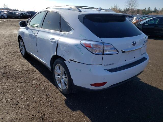 Photo 3 from auction – 2010 LEXUS RX 450 with VIN JTJBC1BA6A2020154