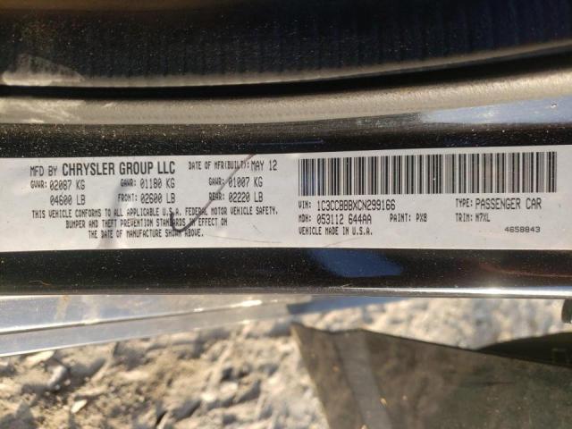 Photo 10 from auction – 2012 CHRYSLER 200 TOURIN with VIN 1C3CCBBBXCN299166