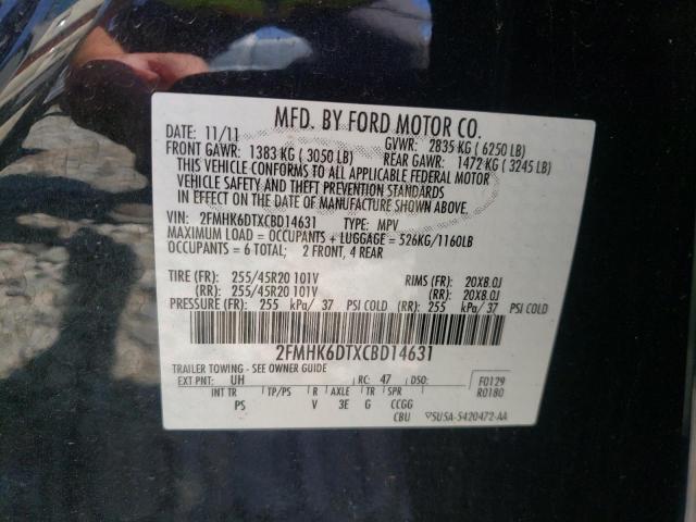 Photo 10 from auction – 2012 FORD FLEX LIMIT with VIN 2FMHK6DTXCBD14631