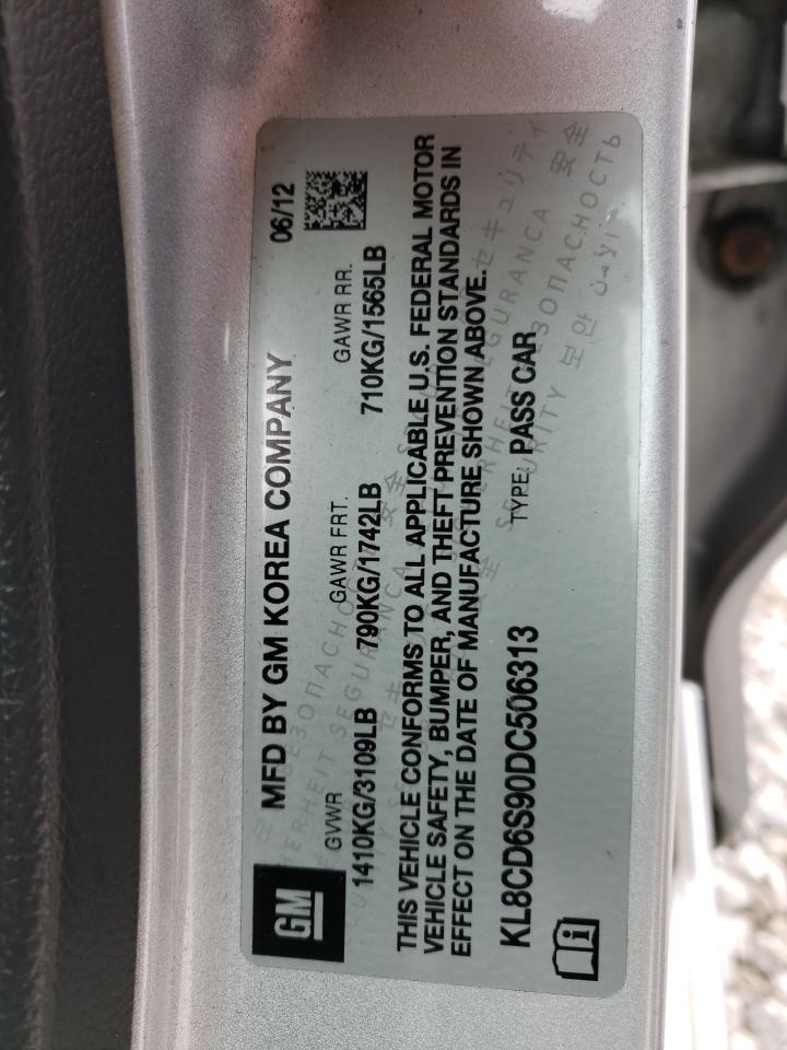 Photo 10 from auction – 2013 CHEVROLET SPARK 1LT with VIN KL8CD6S90DC506313