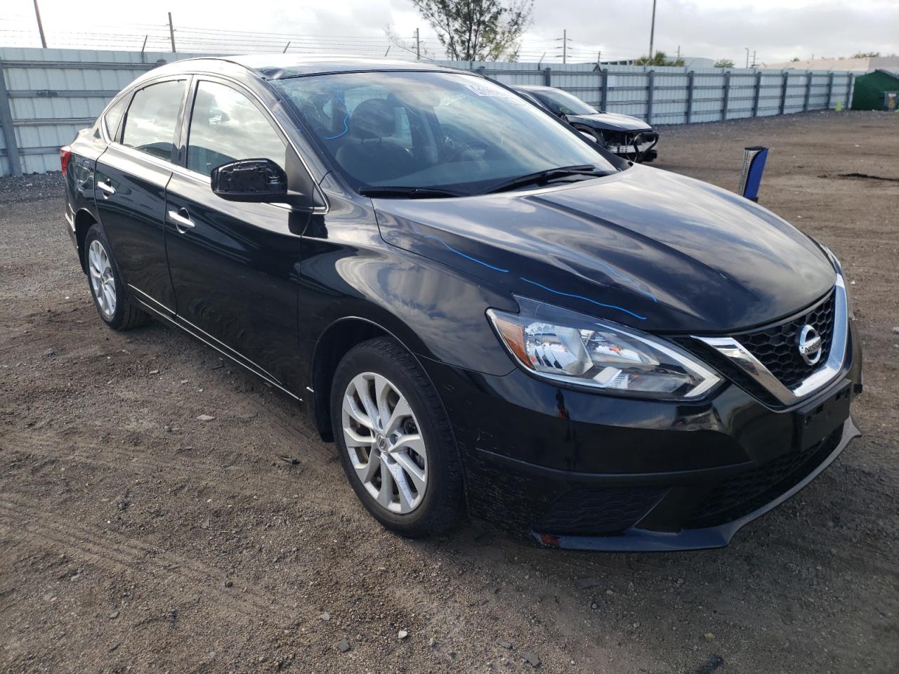 NISSAN SENTRA S 2018 with VIN 3N1AB7AP1JL628305 - Photo from auction