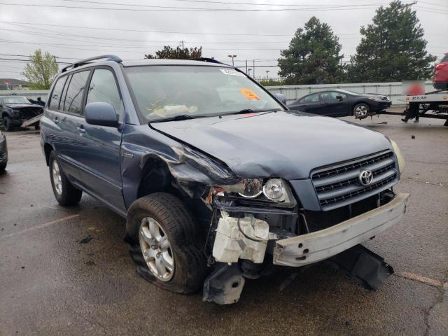 TOYOTA HIGHLANDER 2003 with VIN JTEGF21A630104704 - Photo from auction