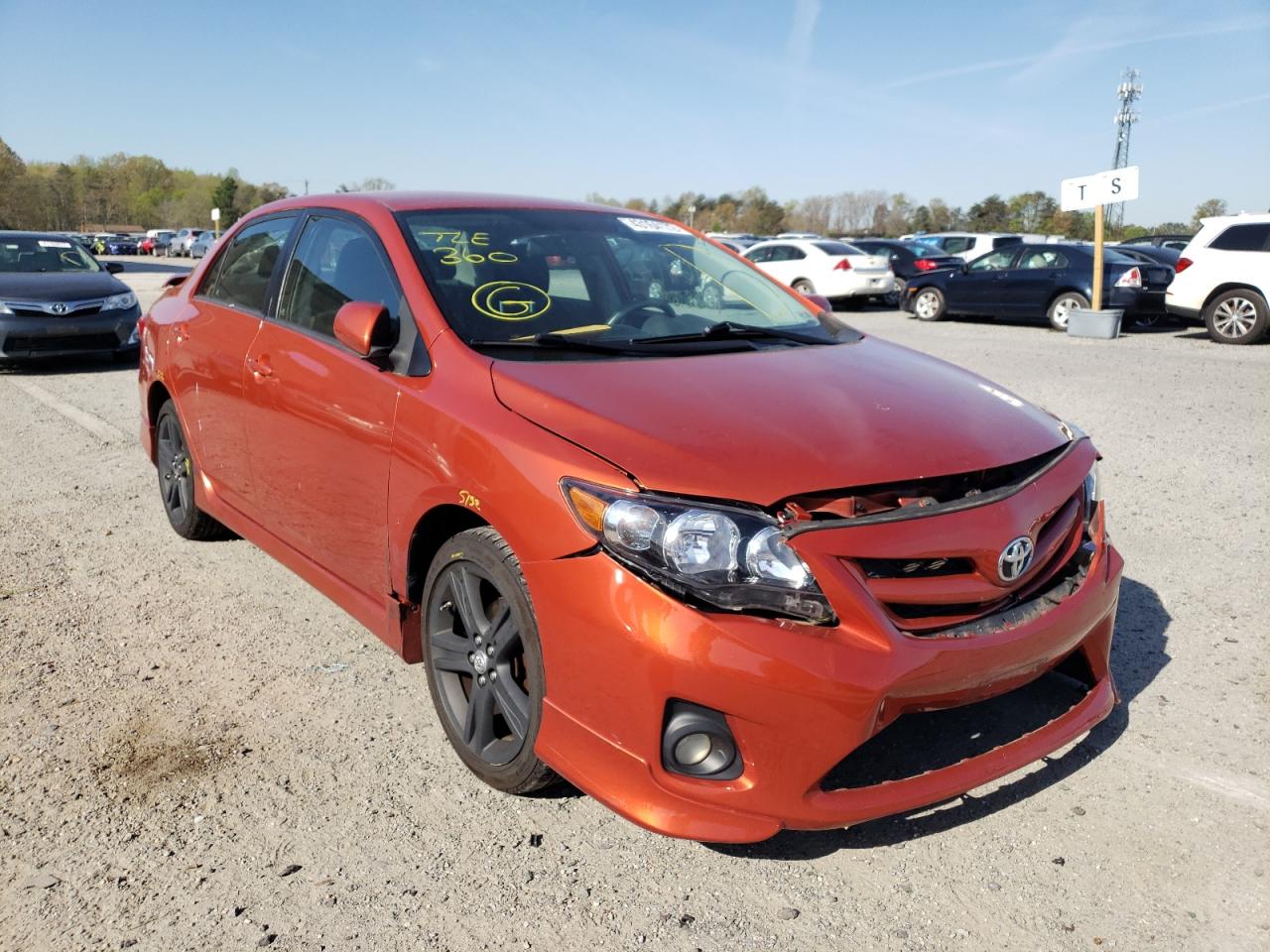 TOYOTA COROLLA BA 2013 with VIN 2T1BU4EE5DC089892 - Photo from auction