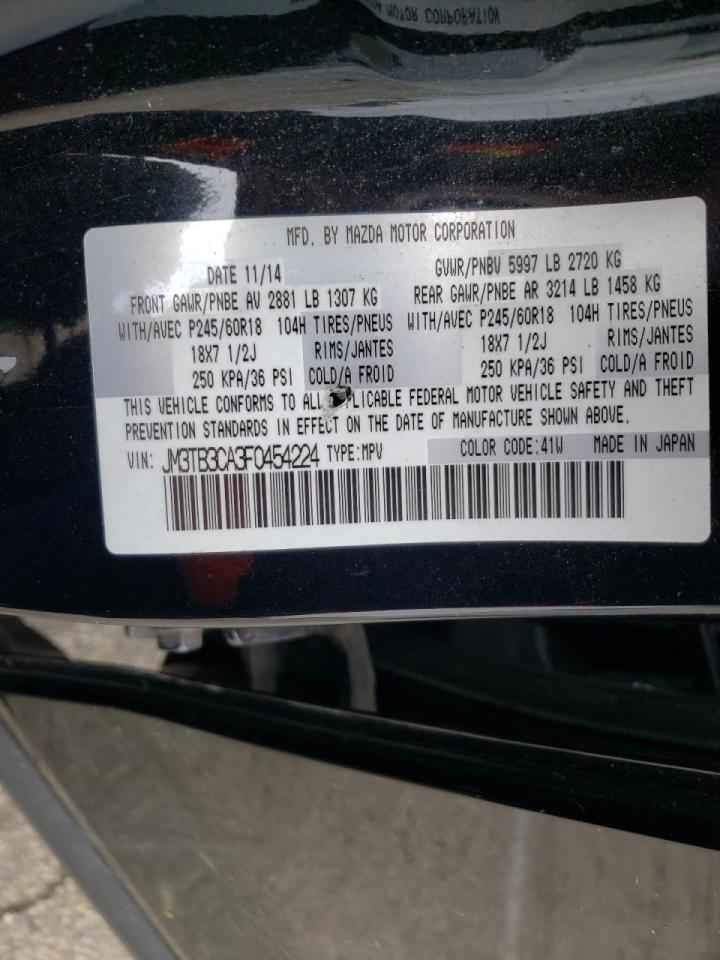 Photo 10 from auction – 2015 MAZDA CX-9 TOURI with VIN JM3TB3CA3F0454224