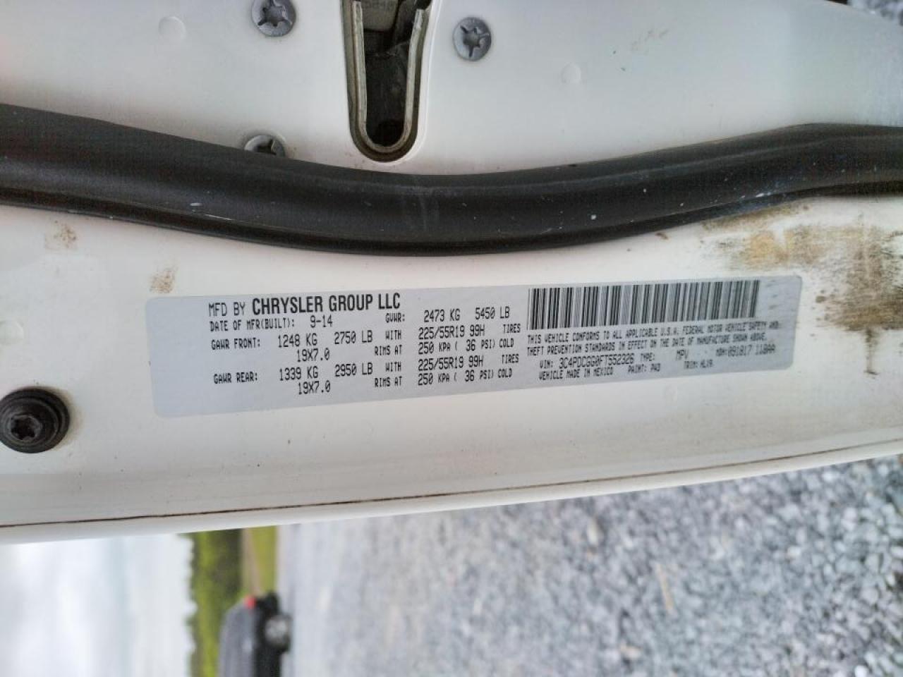Photo 10 from auction – 2015 DODGE JOURNEY CR with VIN 3C4PDCGG0FT552326