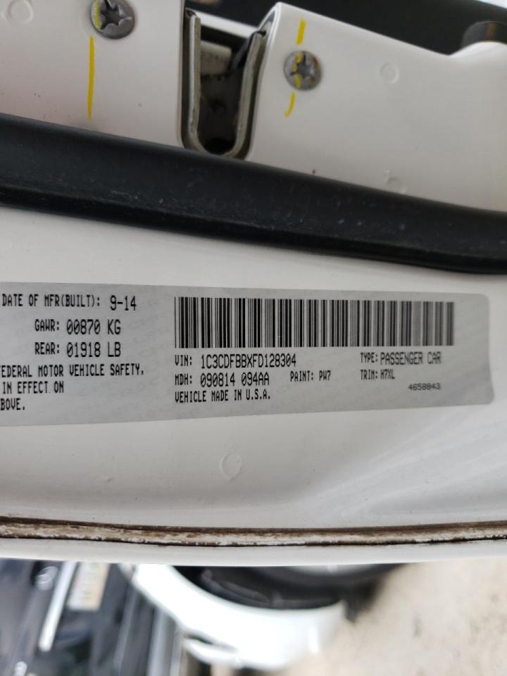 Photo 10 from auction – 2015 DODGE DART SXT with VIN 1C3CDFBBXFD128304