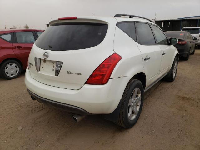 Photo 4 from auction – 2005 NISSAN MURANO SL with VIN JN8AZ08W65W437464