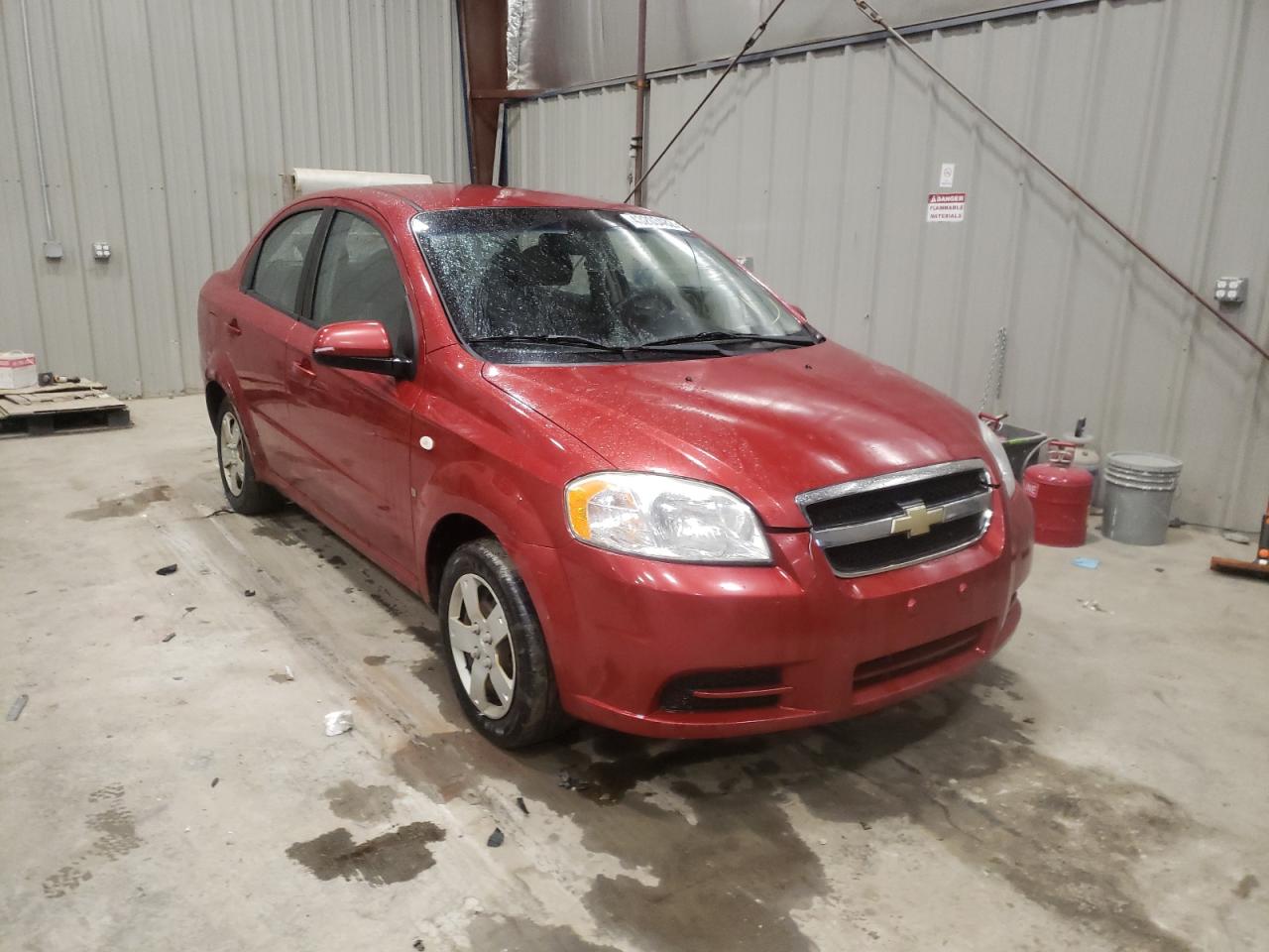 CHEVROLET AVEO BASE 2007 with VIN KL1TD566X7B051151 - Photo from auction