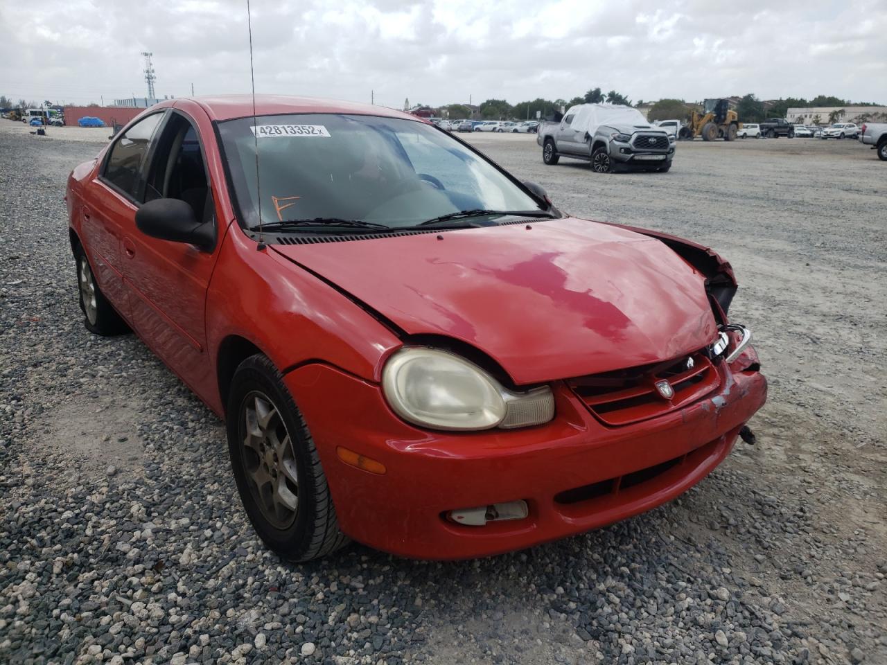 DODGE NEON ES 2002 with VIN 1B3ES56CX2D649624 - Photo from auction