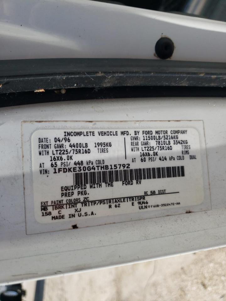 Photo 10 from auction – 1996 WINNEBAGO WINNEBAGO with VIN 1FDKE30G4THB15792
