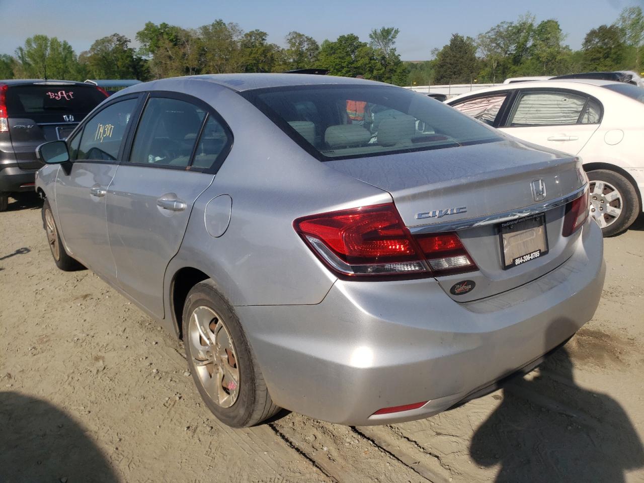 Photo 3 from auction – 2014 HONDA CIVIC LX with VIN 19XFB2F5XEE029894