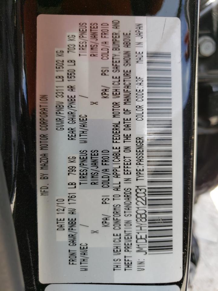 Photo 10 from auction – 2011 MAZDA MAZDA2 with VIN JM1DE1HY8B0122031