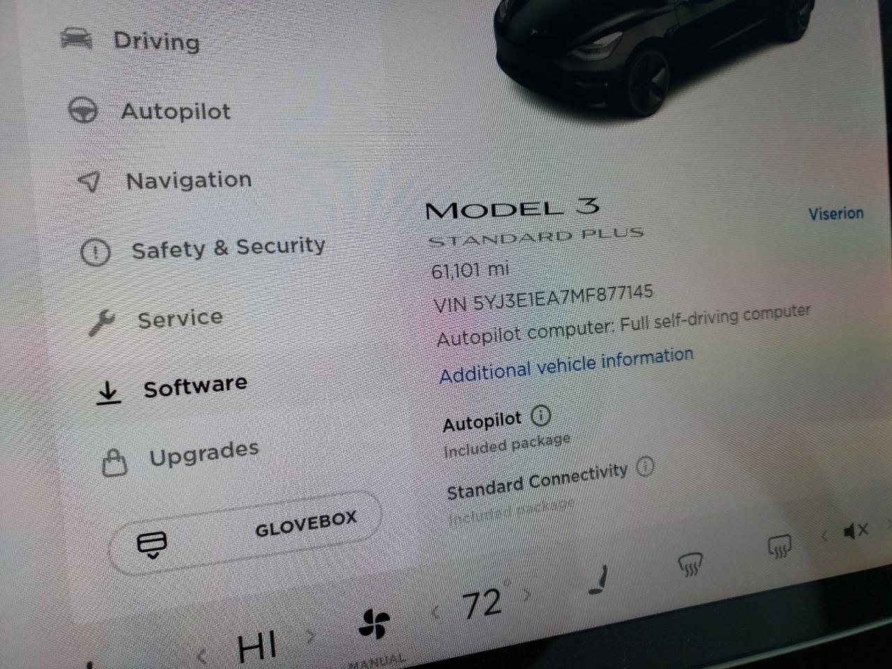 Photo 8 from auction – 2021 TESLA MODEL 3 with VIN 5YJ3E1EA7MF877145