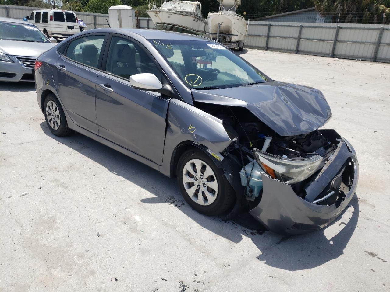 HYUNDAI ACCENT SE 2017 with VIN KMHCT4AEXHU214869 - Photo from auction
