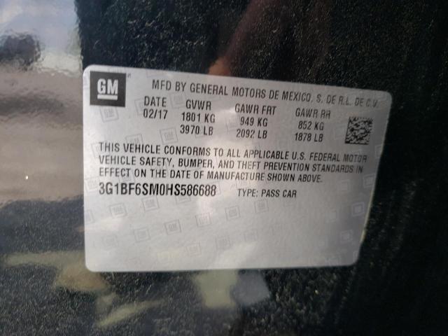 Photo 10 from auction – 2017 CHEVROLET CRUZE PREM with VIN 3G1BF6SM0HS586688