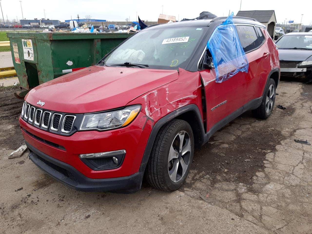 Photo 2 from auction – 2018 JEEP COMPASS LA with VIN 3C4NJDBB3JT334603