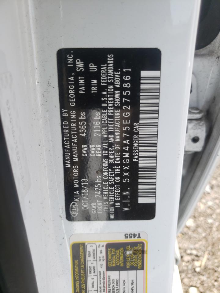 Photo 10 from auction – 2014 KIA OPTIMA LX with VIN 5XXGM4A75EG275861