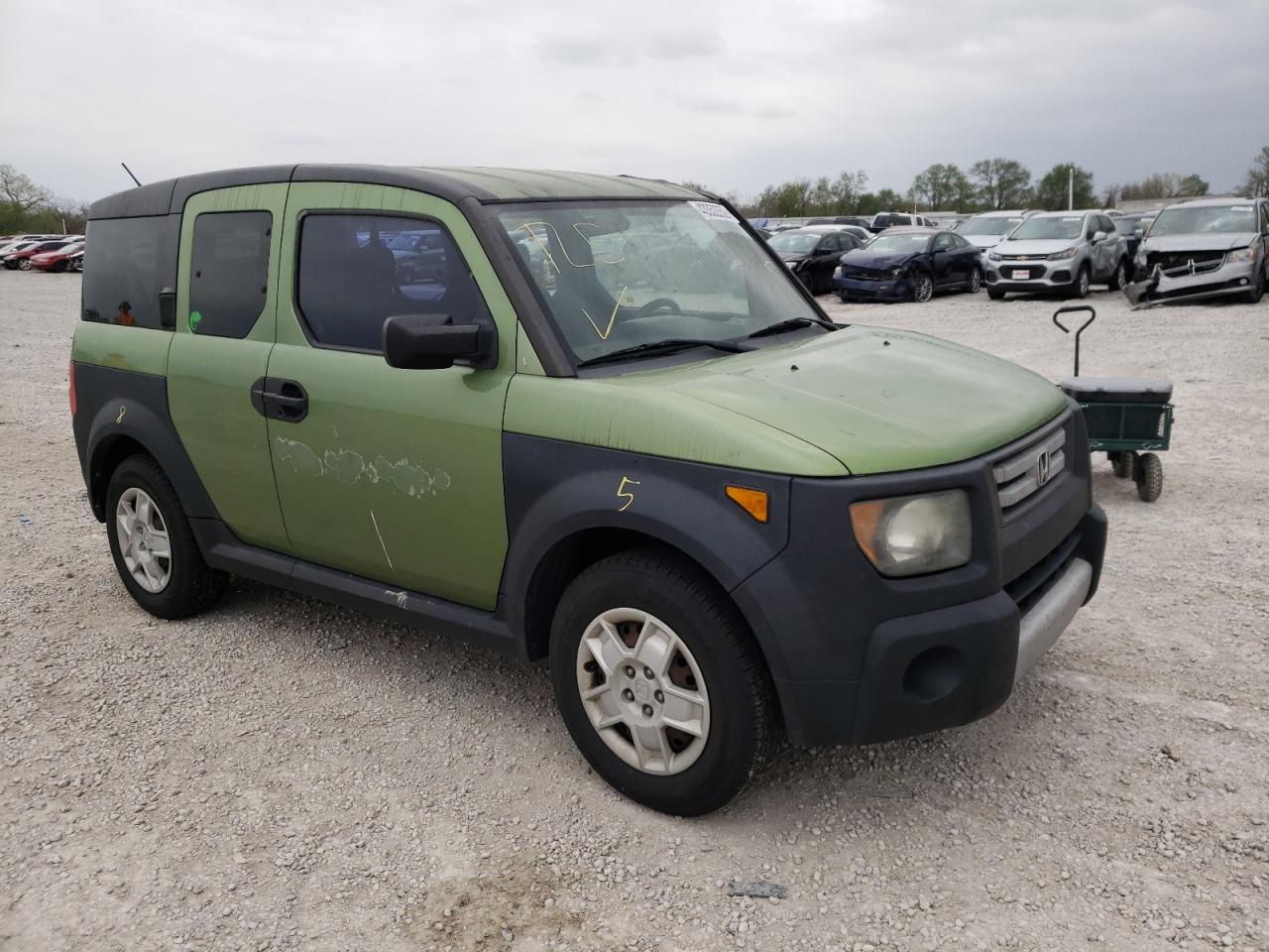 HONDA ELEMENT LX 2008 with VIN 5J6YH18308L009771 - Photo from auction