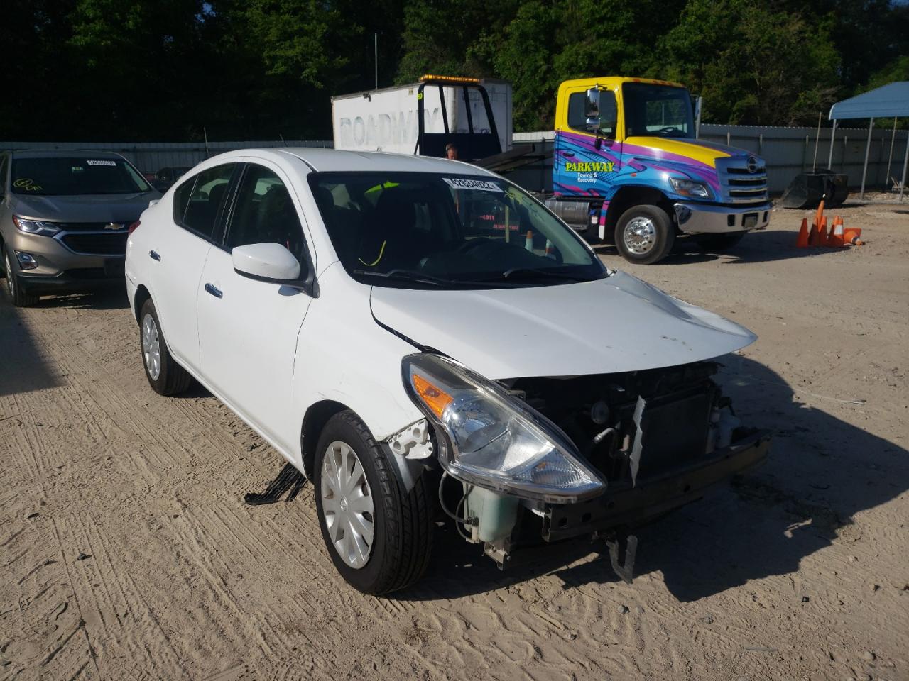 NISSAN VERSA S 2018 with VIN 3N1CN7AP2JK412744 - Photo from auction