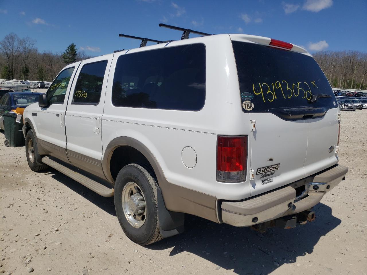 Photo 3 from auction – 2001 FORD EXCURSION with VIN 1FMNU43S61ED57245