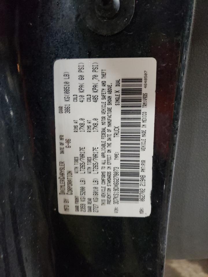 Photo 10 from auction – 2006 DODGE RAM 1500 with VIN 3D7KS19DX6G278073
