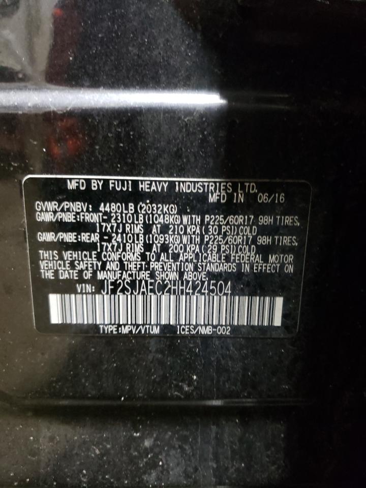Photo 10 from auction – 2017 SUBARU FORESTER 2 with VIN JF2SJAEC2HH424504
