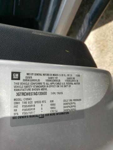 Photo 10 from auction – 2010 GMC SIERRA C15 with VIN 3GTRCWE07AG135600