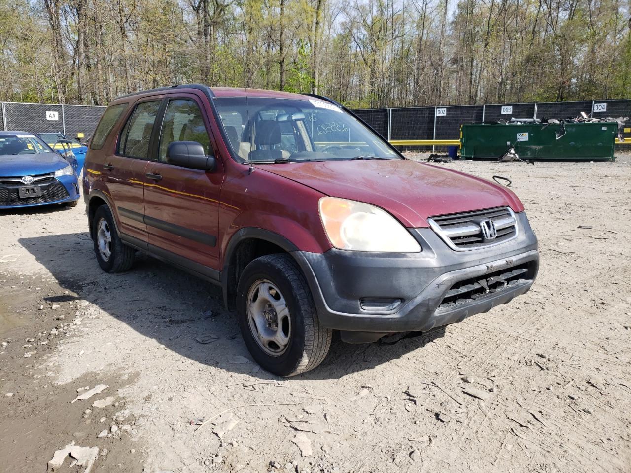 HONDA CR-V LX 2002 with VIN JHLRD784X2C023320 - Photo from auction