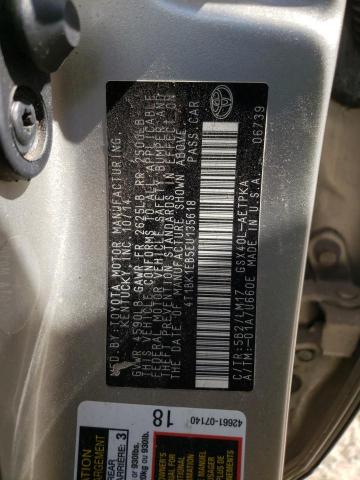 Photo 10 from auction – 2014 TOYOTA AVALON BAS with VIN 4T1BK1EB5EU135618