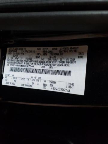 Photo 10 from auction – 2013 FORD ESCAPE SE with VIN 1FMCU9G95DUB07646