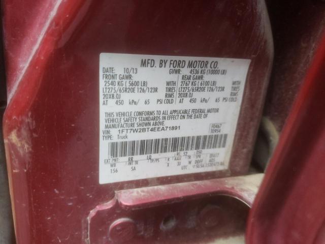 Photo 10 from auction – 2014 FORD F250 SUPER with VIN 1FT7W2BT4EEA71891