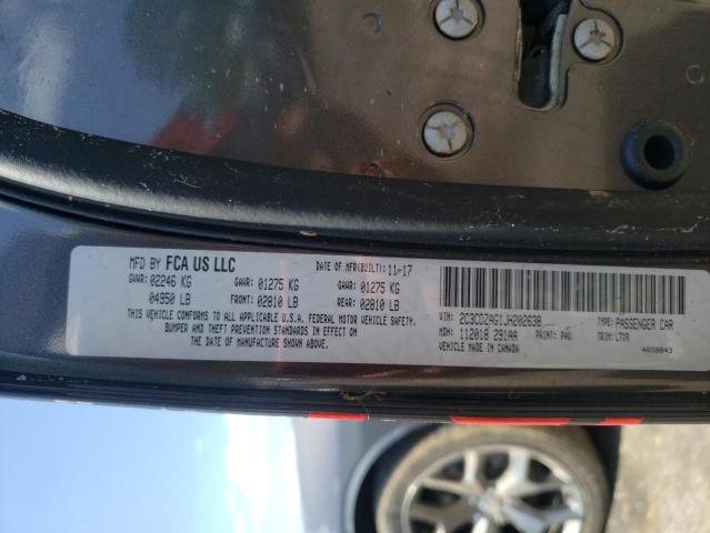 Photo 10 from auction – 2018 DODGE CHALLENGER with VIN 2C3CDZAG1JH202638