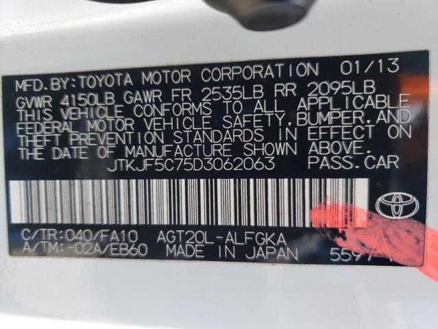 Photo 10 from auction – 2013 SCION TC with VIN JTKJF5C75D3062063