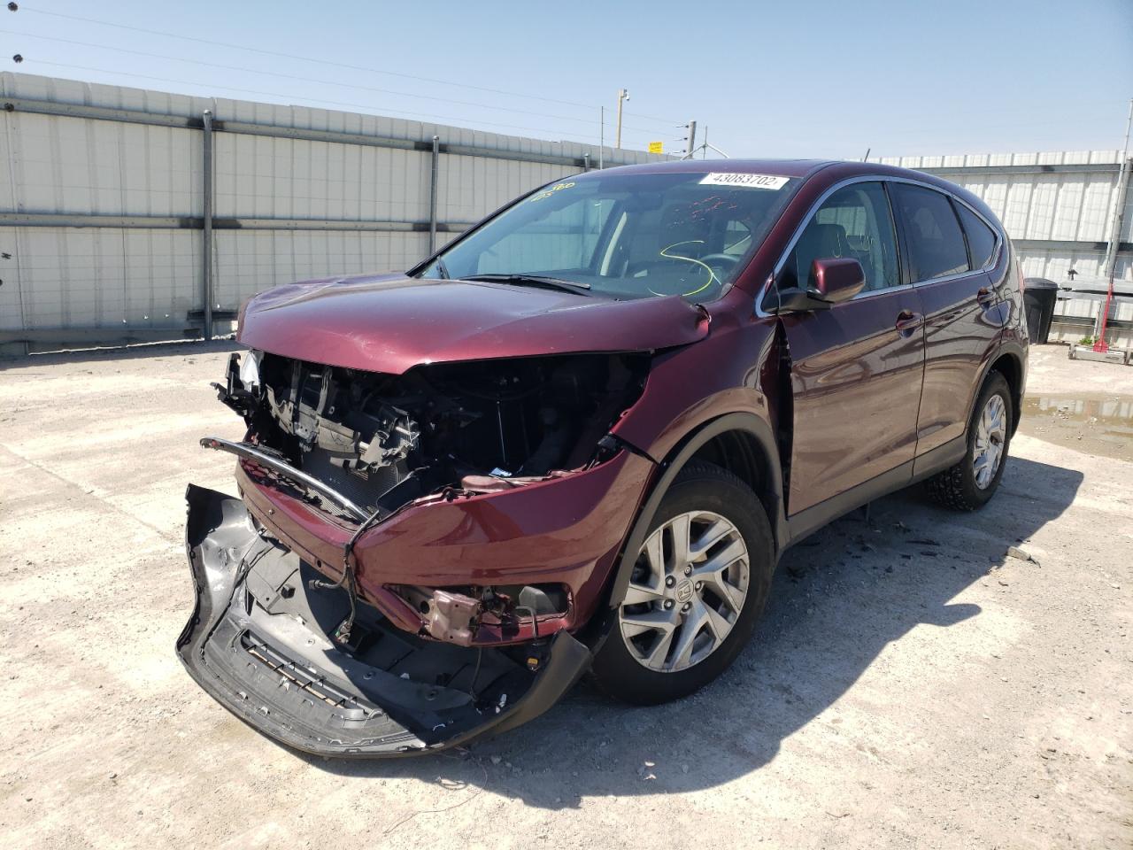 Photo 2 from auction – 2016 HONDA CR-V EX with VIN 5J6RM4H5XGL002845