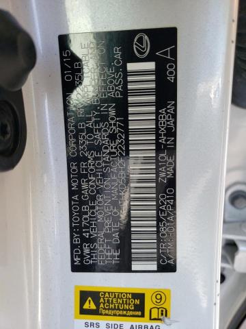 Zdjęcie 10 z aukcji – 2015 LEXUS CT 200 z VIN JTHKD5BH2F2232771
