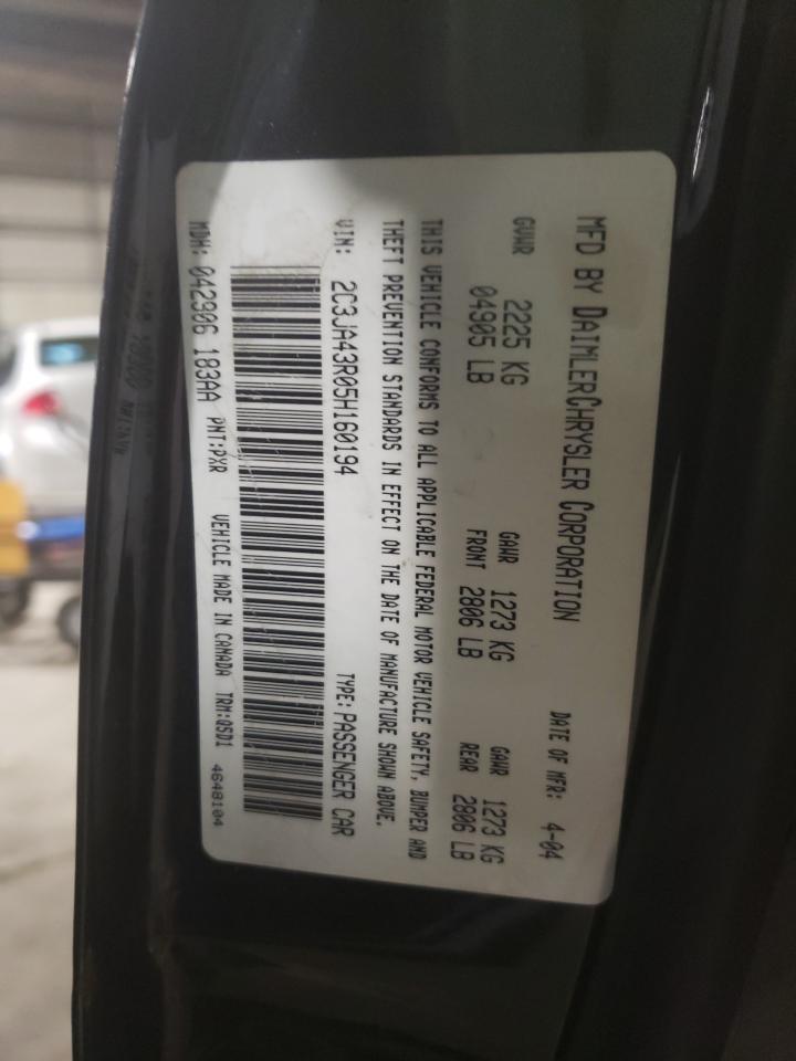 Zdjęcie 10 z aukcji – 2005 CHRYSLER 300 z VIN 2C3JA43R05H160194