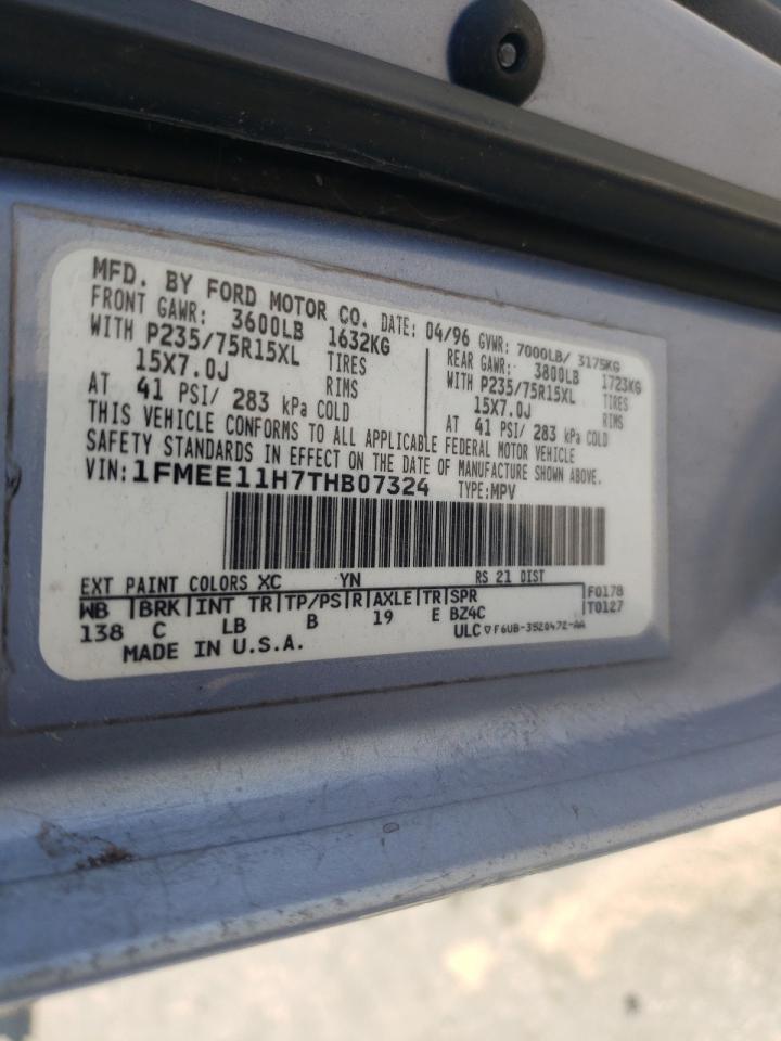 Photo 10 from auction – 1996 FORD ECONOLINE with VIN 1FMEE11H7THB07324