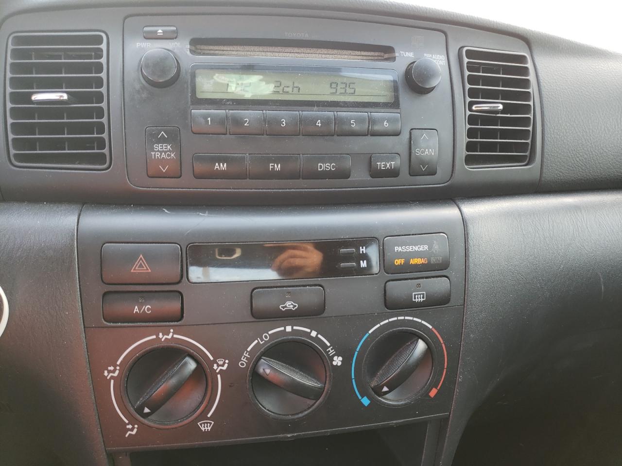 Photo 9 from auction – 2005 TOYOTA COROLLA CE with VIN 2T1BR32E95C335778