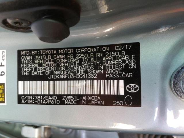 Photo 10 from auction – 2017 TOYOTA PRIUS with VIN JTDKARFU3H3041382