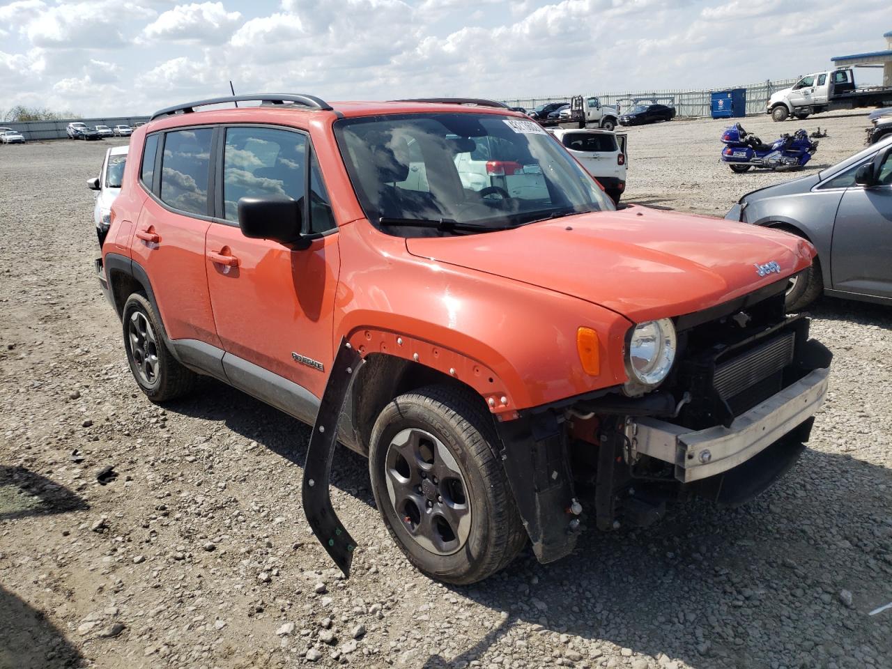 JEEP RENEGADE S 2018 with VIN ZACCJBAB6JPH50522 - Photo from auction