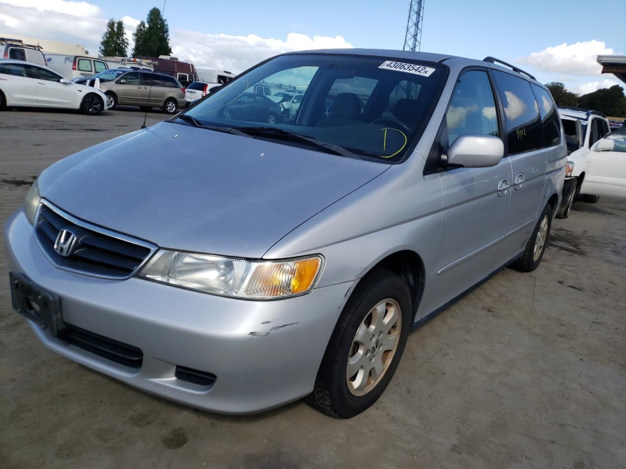 Photo 9 from auction – 2002 HONDA ODYSSEY EX with VIN 2HKRL186X2H571837