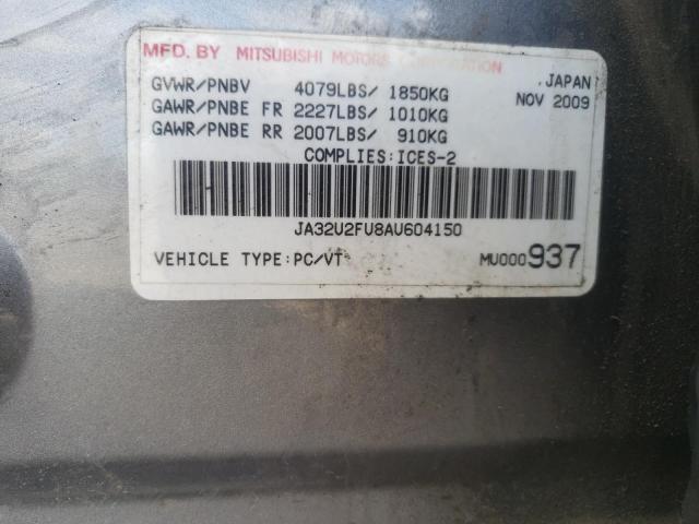 Photo 10 from auction – 2010 MITSUBISHI LANCER ES/ with VIN JA32U2FU8AU604150