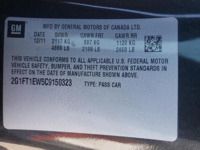 Photo 10 from auction – 2012 CHEVROLET CAMARO 2SS with VIN 2G1FT1EW5C9150323