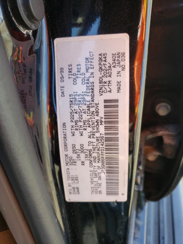 Photo 10 from auction – 2000 TOYOTA 4RUNNER SR with VIN JT3GN86R8Y0142567