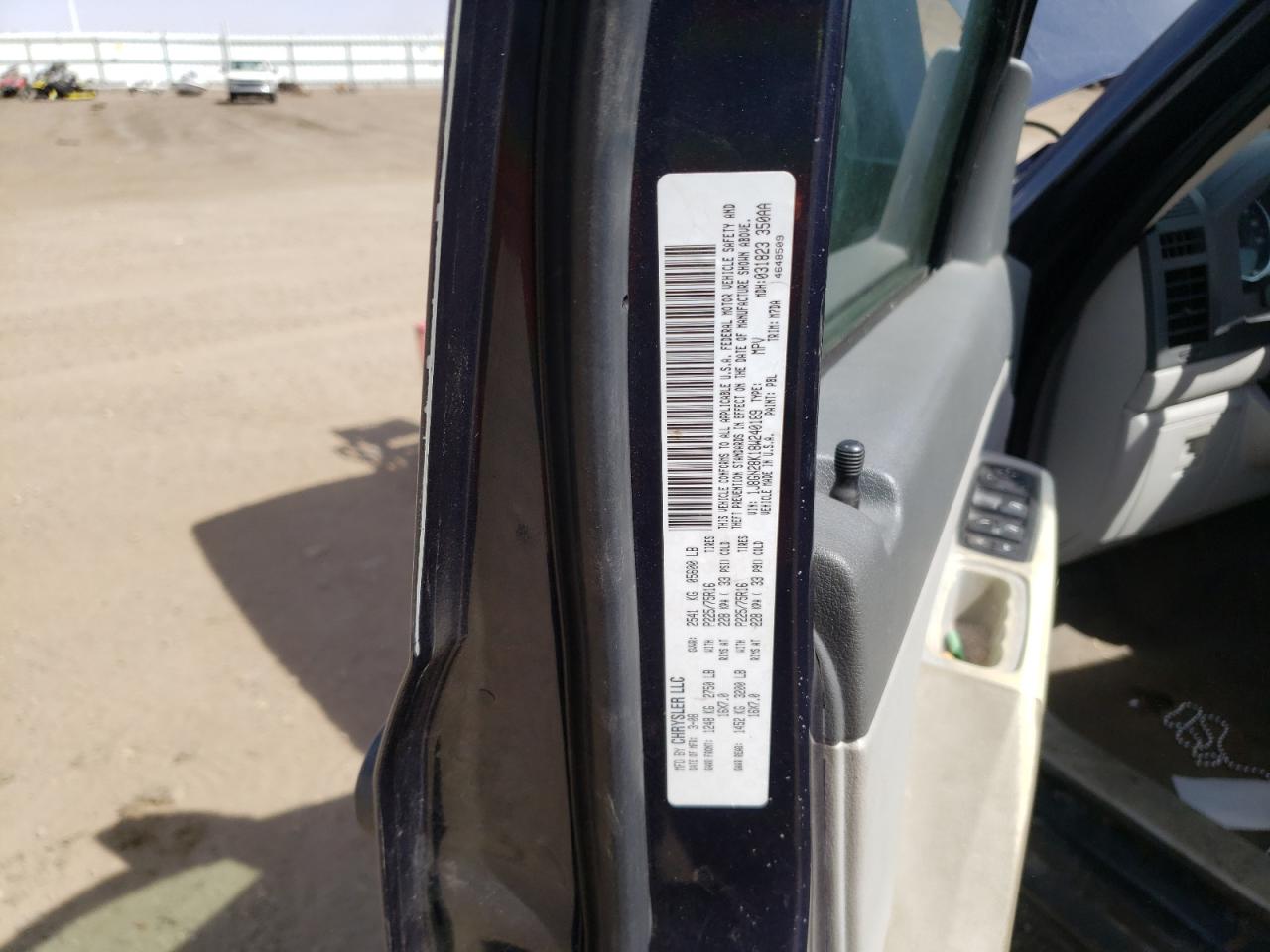 Photo 10 from auction – 2008 JEEP LIBERTY SP with VIN 1J8GN28K18W240189