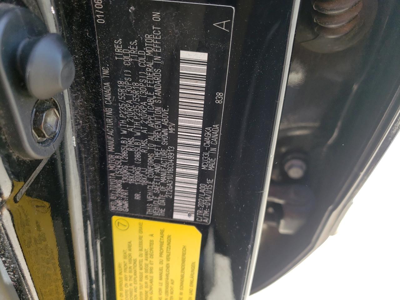 Photo 10 from auction – 2006 LEXUS RX 330 with VIN 2T2GA31U16C049913