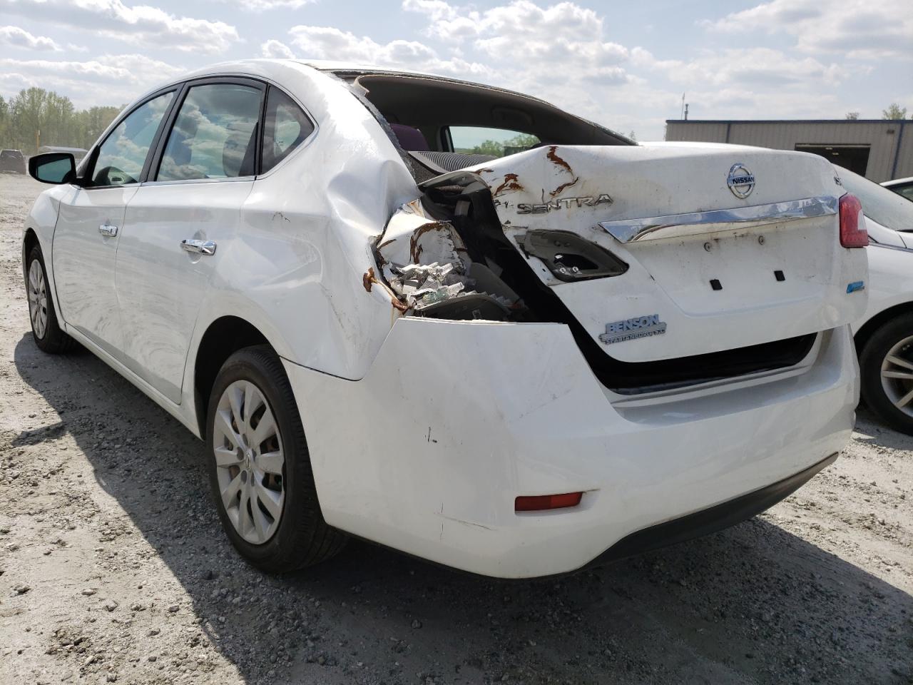 Photo 3 from auction – 2014 NISSAN SENTRA S with VIN 3N1AB7AP9EY256785