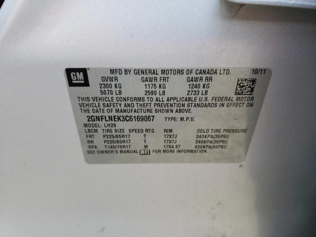 Photo 10 from auction – 2012 CHEVROLET EQUINOX LT with VIN 2GNFLNEK3C6169067
