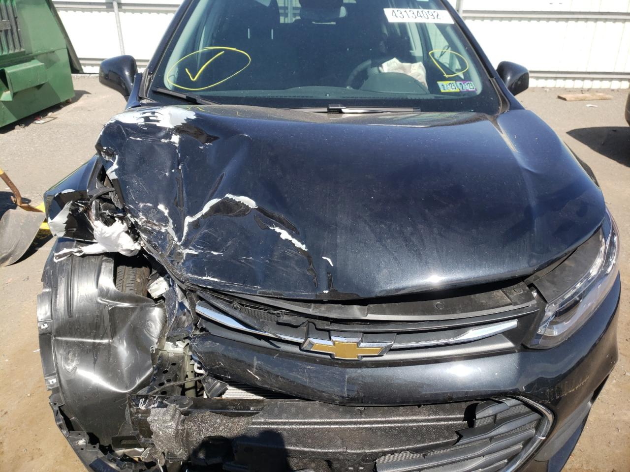 Photo 7 from auction – 2022 CHEVROLET TRAX LS with VIN KL7CJNSM3NB506650